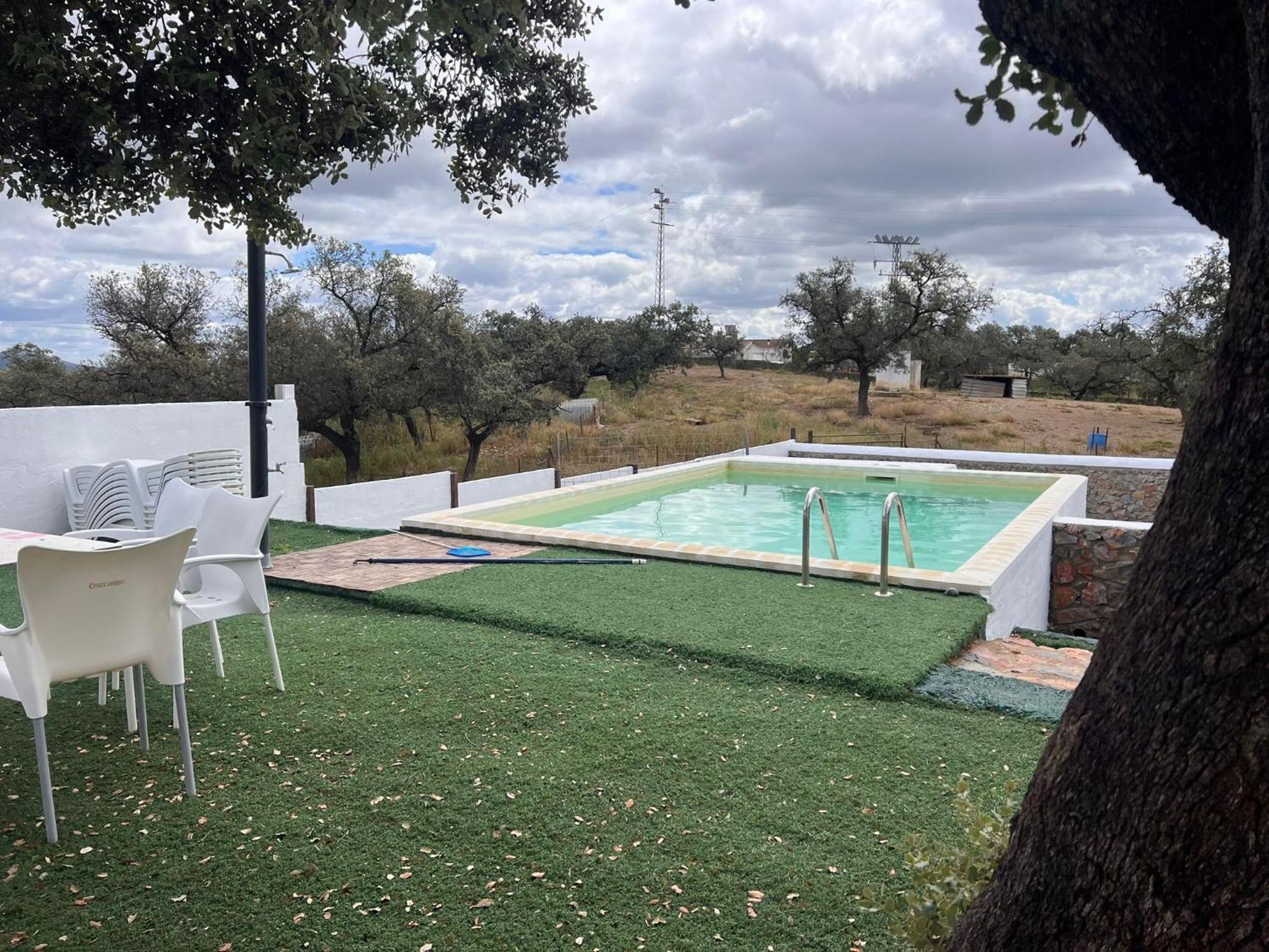 Casa Rural Quejigo Con Piscina 圣奥拉利亚德尔卡拉 外观 照片